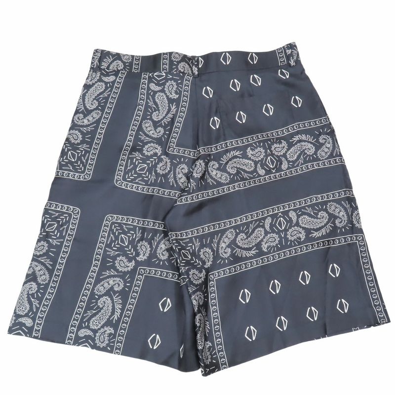 Unused 20ss DIOR Silk Paisley Pattern Shorts CD Diamond Logo Total Shorts 48