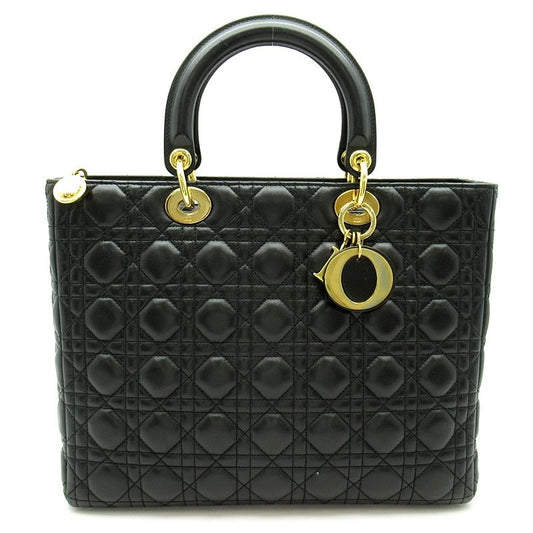 Dior Lady Dior Handbag Lambskin Black