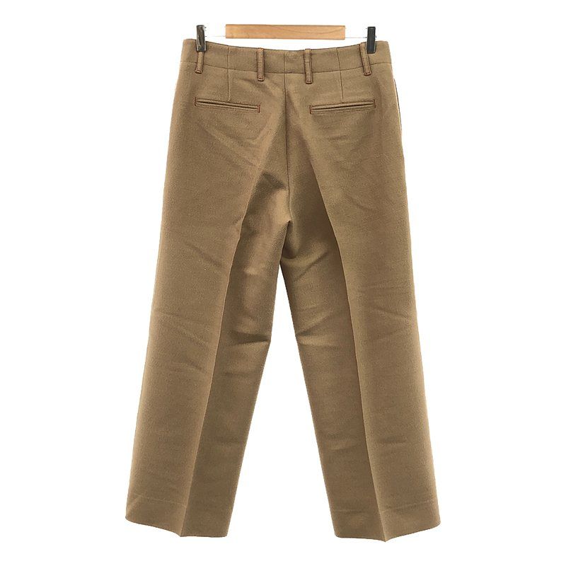 Gucci | 2017 | Wool Wide Slouchy Pants | 42 | Beige | Women