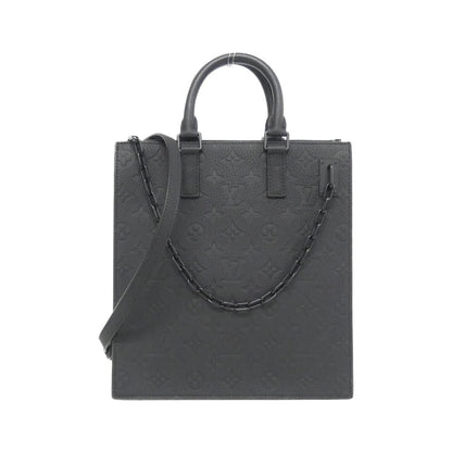 Louis Vuitton Taurillon Monogram Sac Plat Messenger Bag Black