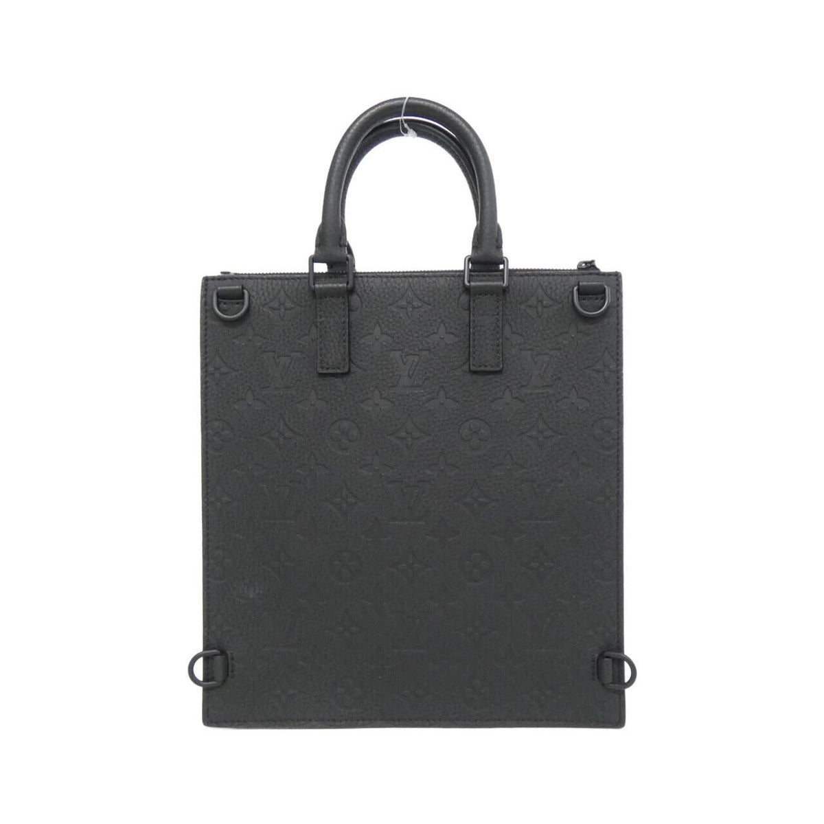 Louis Vuitton Taurillon Monogram Sac Plat Messenger Bag Black — view 2