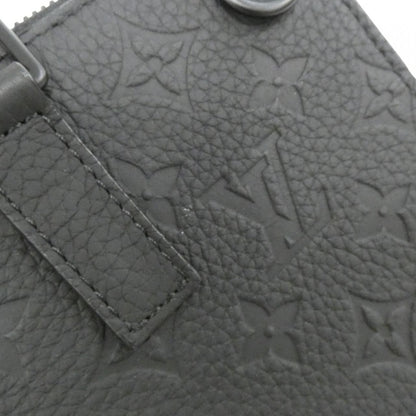 Louis Vuitton Taurillon Monogram Sac Plat Messenger Bag Black — view 4