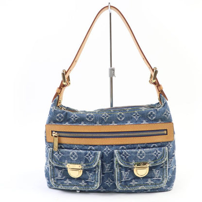 Louis Vuitton M95049 Monogram Denim Baggy PM Monogram Denim Handbag Blue With