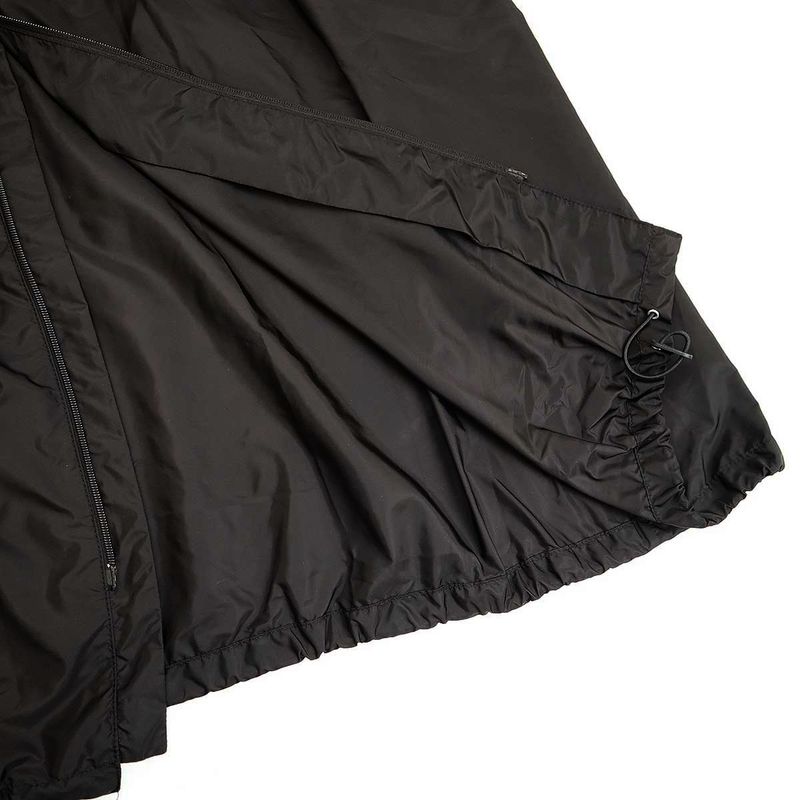 Prada 23aw Re-Nylon Nylon Hooded Raincoat 292113 S231 1wq9 Black 36s