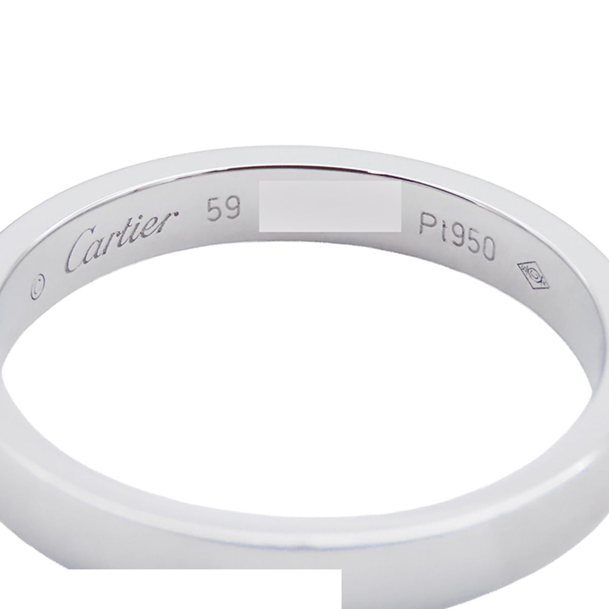 Cartier Cartie Wedding Ring Platinum 950 59 — view 4