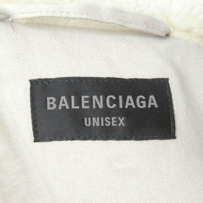 Balenciaga 23AW 774376 Unisex Oversized Boa Jacket Blouson Ivory 2 Made In