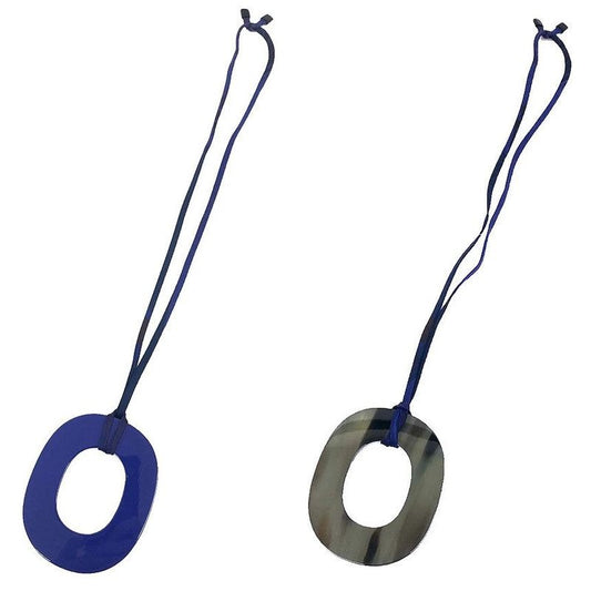 Hermes Ism GM Pendant Necklace Buffalo Horn