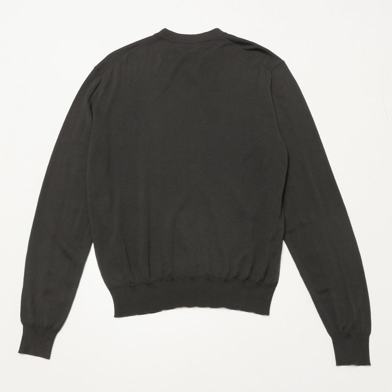 Hermes Sweater Size M Long Sleeve Knit Sweater Crew Neck Saddle