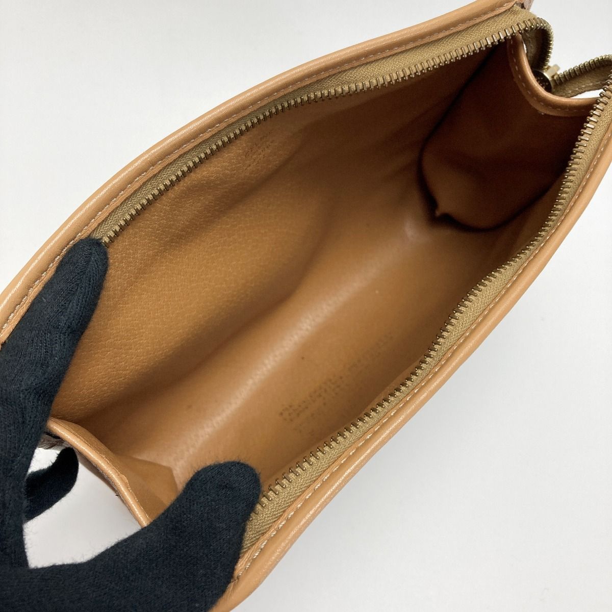 Celine Macadam Pattern Clutch Bag Brown PVC×leather Second Bag