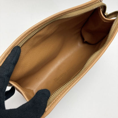 Celine Macadam Pattern Clutch Bag Brown PVC×leather Second Bag