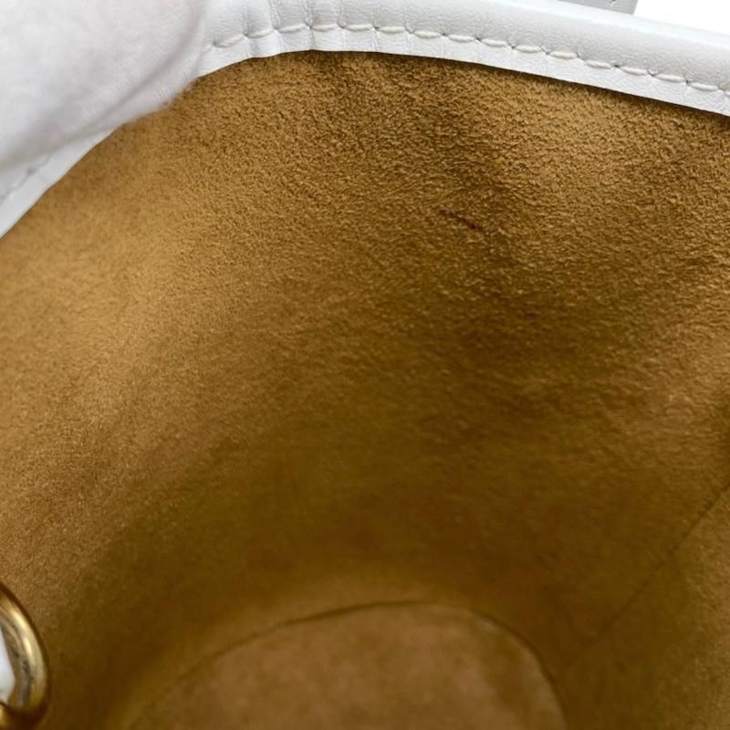 Louis Vuitton Handbag Shoulder Bag Nano Bucket M81489 Monogram White Louis