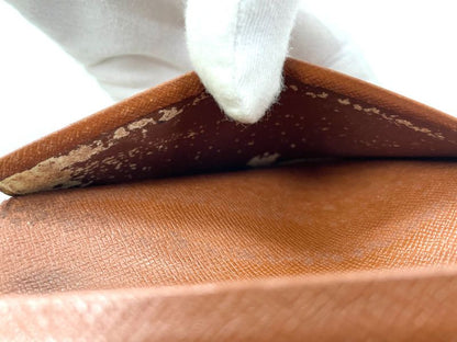 Louis Vuitton Monogram Porte Monet Vieux Trésor Fold Wallet With L-shaped