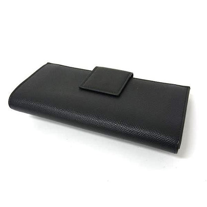 Bvlgari Leather Bifold Long Wallet Men Black Fh7541 — view 2