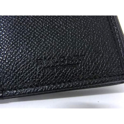 Bvlgari Leather Bifold Long Wallet Men Black Fh7541 — view 6