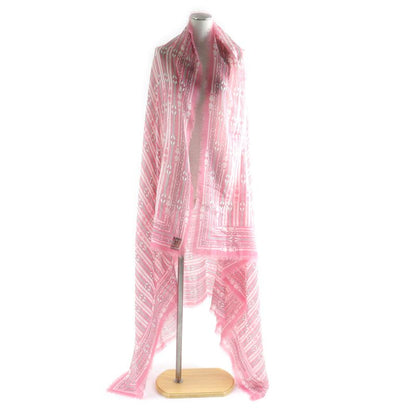 Louis Vuitton M78730 100% Cashmere Fringed Logo Design Large Size Stole Shawl