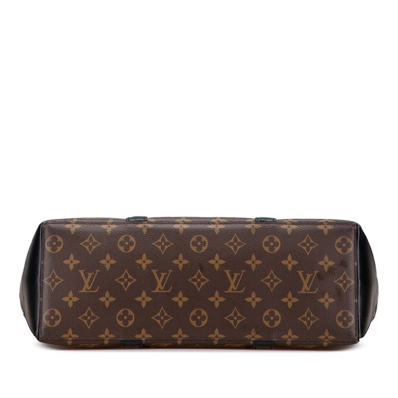 Louis Vuitton Monogram Macassar Weekend Tote PM M45734 Brown Black PVC Leather