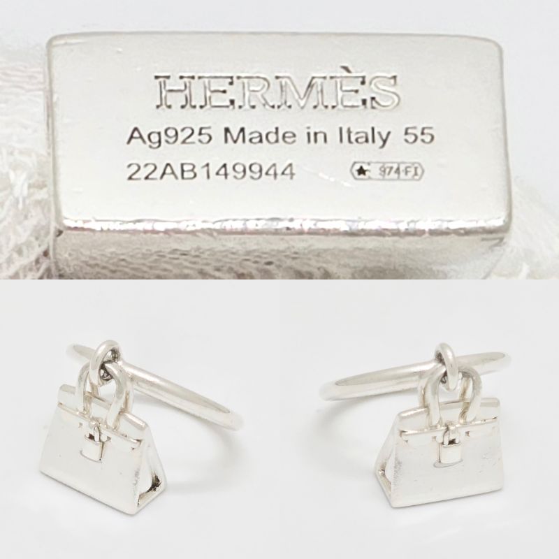 Hermes Kelly Amulet Ring 55 Approx Size 145 Star Ring Silver Sv925 80g 974fi