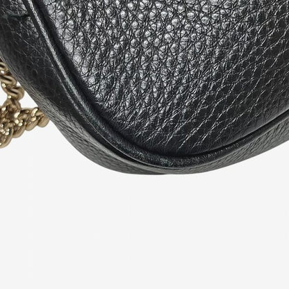 Gucci Soho 536224 Chain Black Bag Shoulder Bag Women