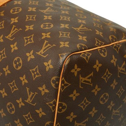 Louis Vuitton Monogram Keepall 55 Boston Bag Travel Bag M41424 Brown PVC