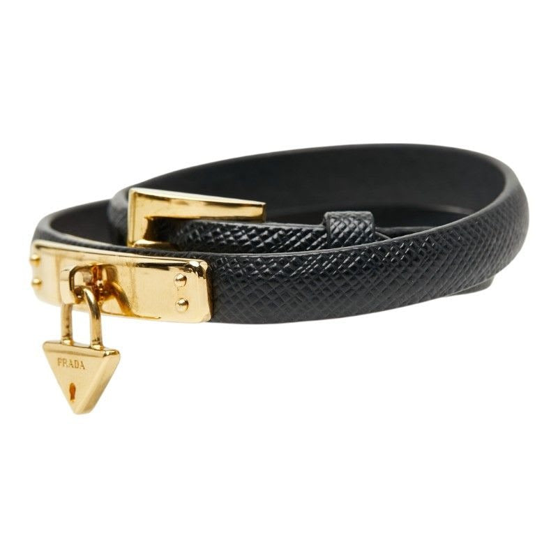 Prada Black Saffiano Leather Belt
