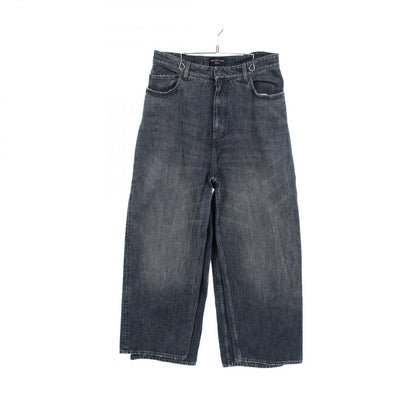 Balenciaga Denim Pants Double Side Blue Cotton