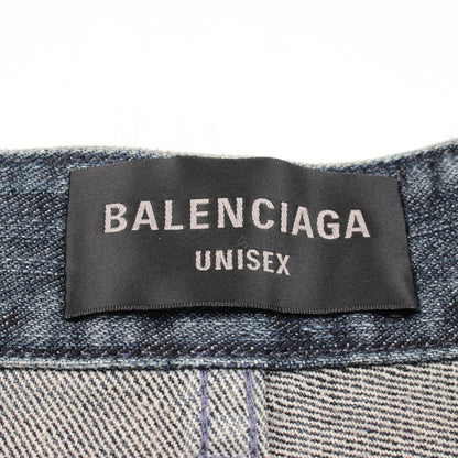 Balenciaga Denim Pants Double Side Blue Cotton — view 3