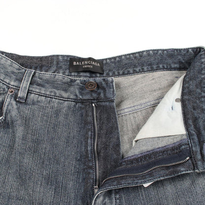 Balenciaga Denim Pants Double Side Blue Cotton — view 6