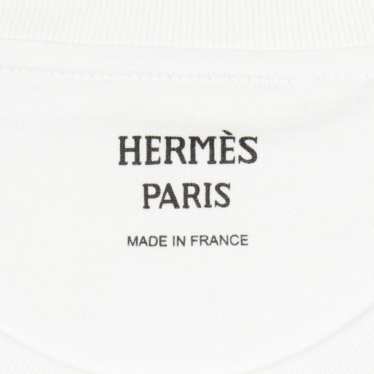 Hermes Short Sleeve T-Shirt Mosaic Embroidery Patch Pocket Cotton — view 3