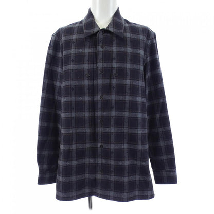 Louis Vuitton Shirt Navy Gray Check