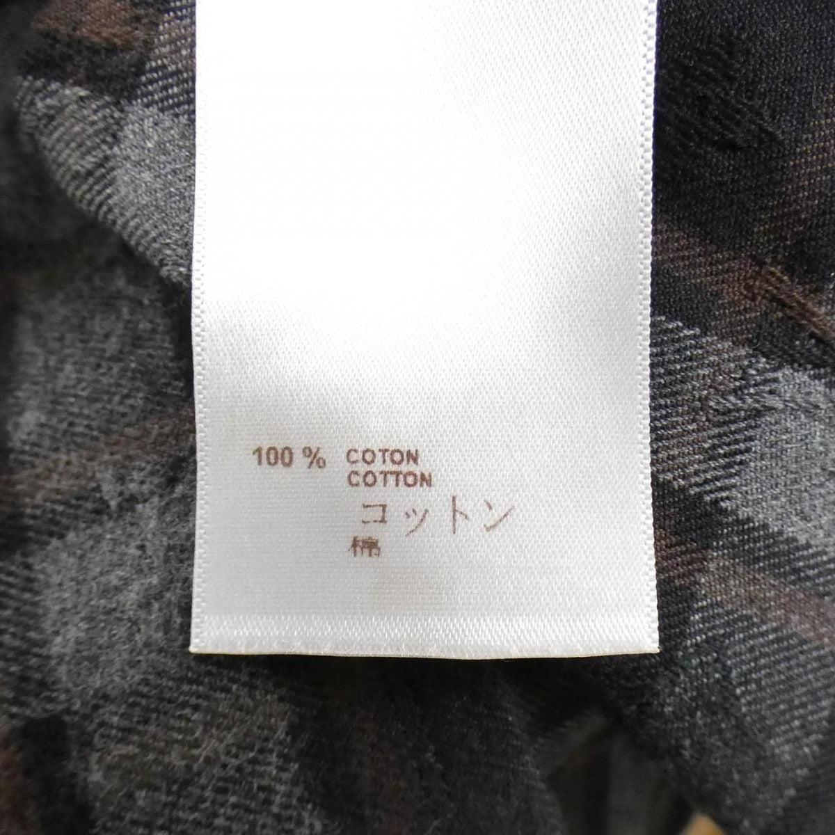 Louis Vuitton Shirt Navy Gray Check — view 3