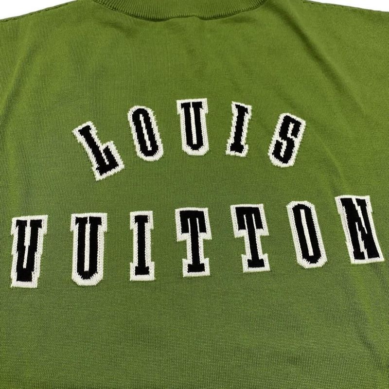 Louis Vuitton Short Sleeve Sweater Short Sleeve Cotton Crew Neck Rm251mm