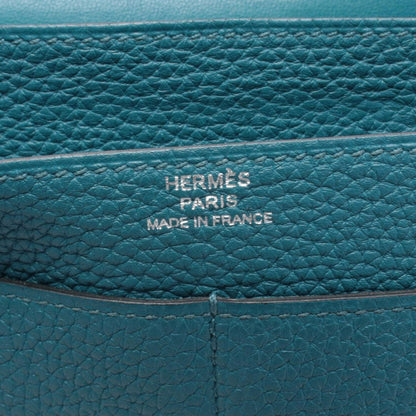 Hermes Bifold Wallet Dogon Duo GM Malachite Leather Green — view 4