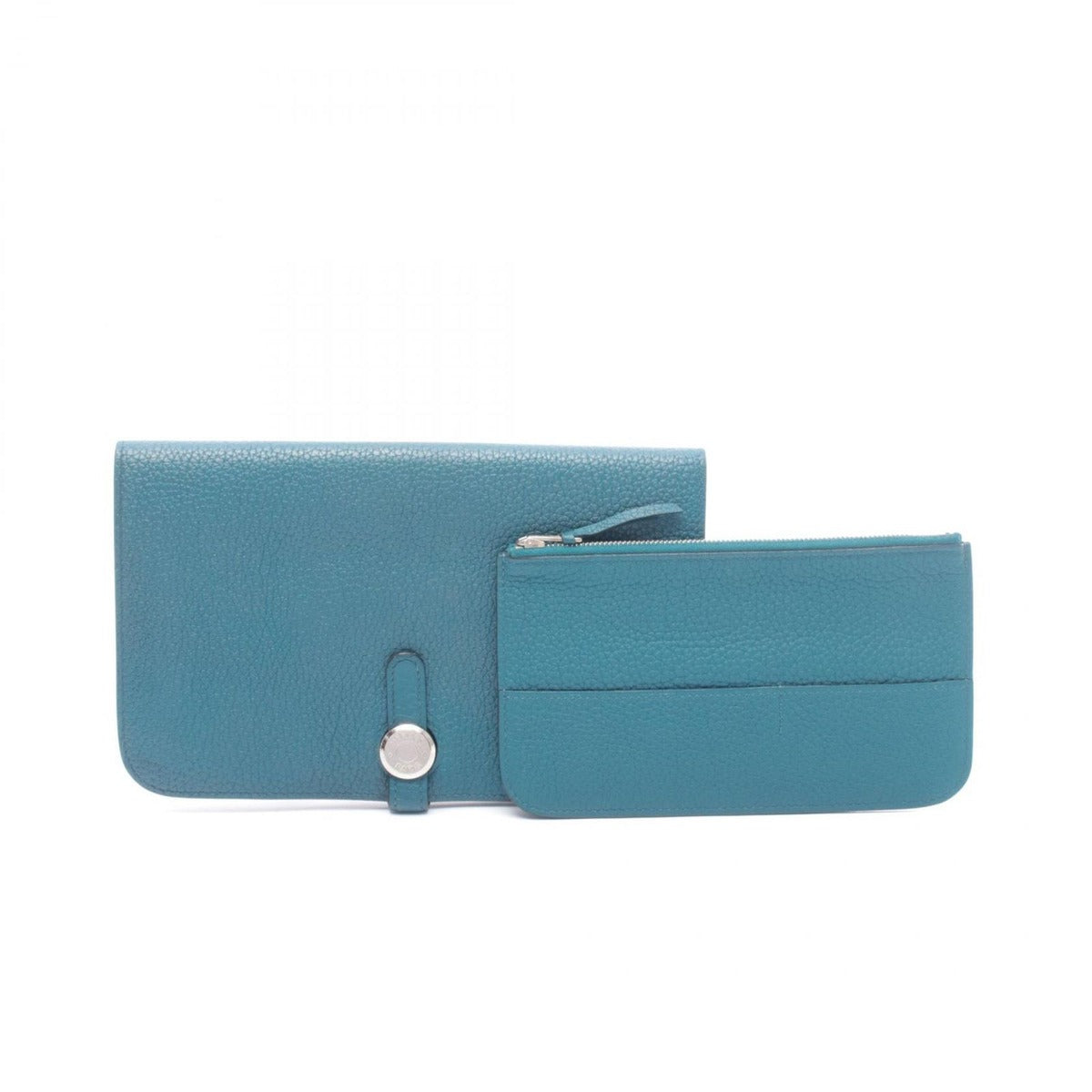 Hermes Bifold Wallet Dogon Duo GM Malachite Leather Green — view 6