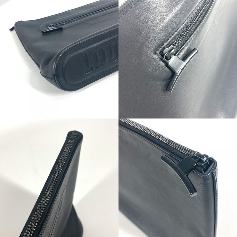 Louis Vuitton Clutch Bag Pochette Cosmos M63268 Leather Noir Black