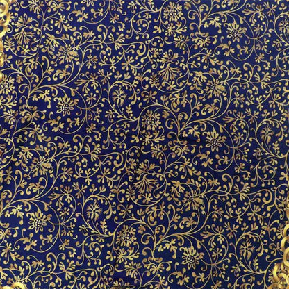 Chanel Large Shawl Chain Pattern Coco Mark Wool Silk Gold Bold - 135cm