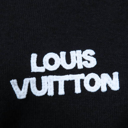 Louis Vuitton 24SS Logo One Shoulder Technical Knit Pullover Top Black XS Made