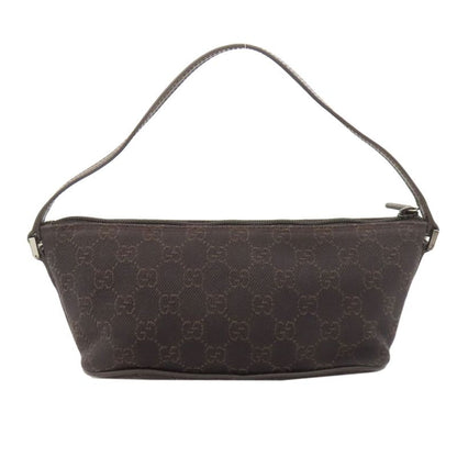 Gucci 07198 GG Pattern Accessory Pouch Handbag Canvas Women