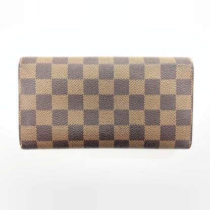 Louis Vuitton Damier Pochette Porte Monet Credit Bifold Wallet N61734 Brown
