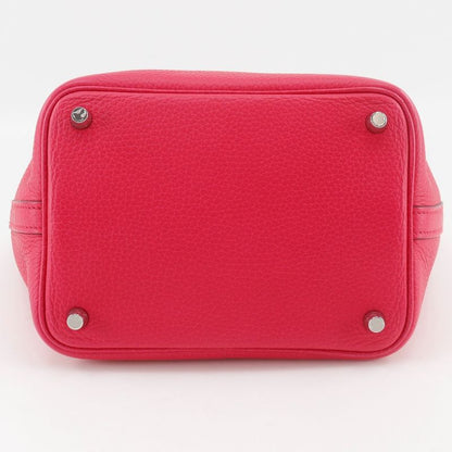 Hermes Picotin Lock 18 PM Taurillon Clemence Rose Extreme Pink C Ladies Handbag