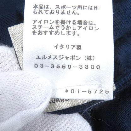 Hermes 2020 100% Wool H Logo Saddle Stitch Light Hand Crew Neck Long