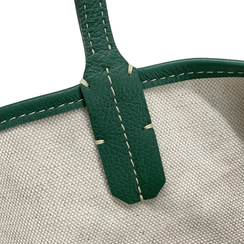 Goyard Shoulder Bag Saint Louis PM Green Leather