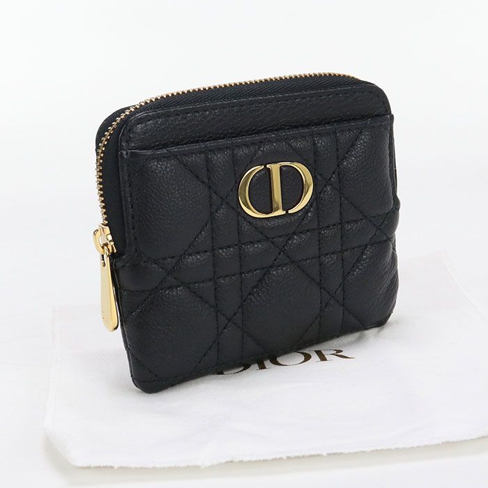 DIOR Lavender Wallet Dior Caro S5177 UWHC M900 Coin Purse Calf Lavender Wallet