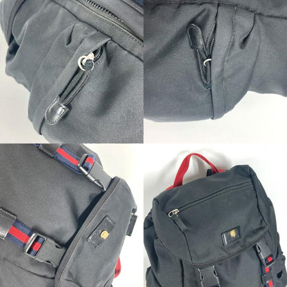Gucci Backpack Sac Embroidery Taiga Backpack 429037 Nylon Canvas Black