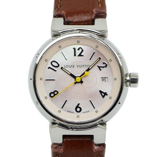 Louis Vuitton Tambour PM Brea Pink Shell Dial Watch