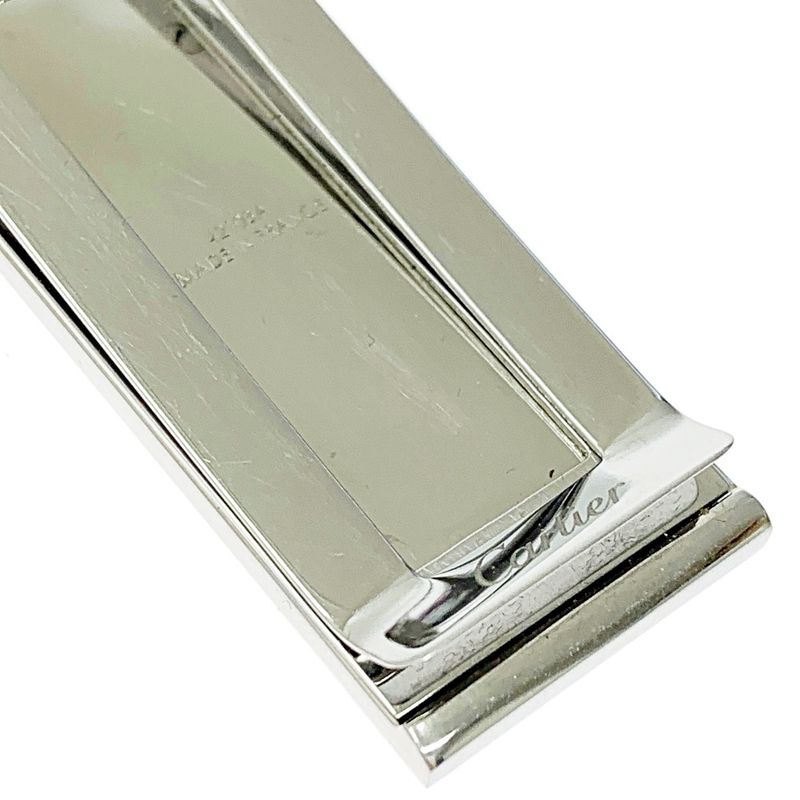 Cartier Stainless Steel C de Cartier Decor Money Clip Silver 360399 Money Clip