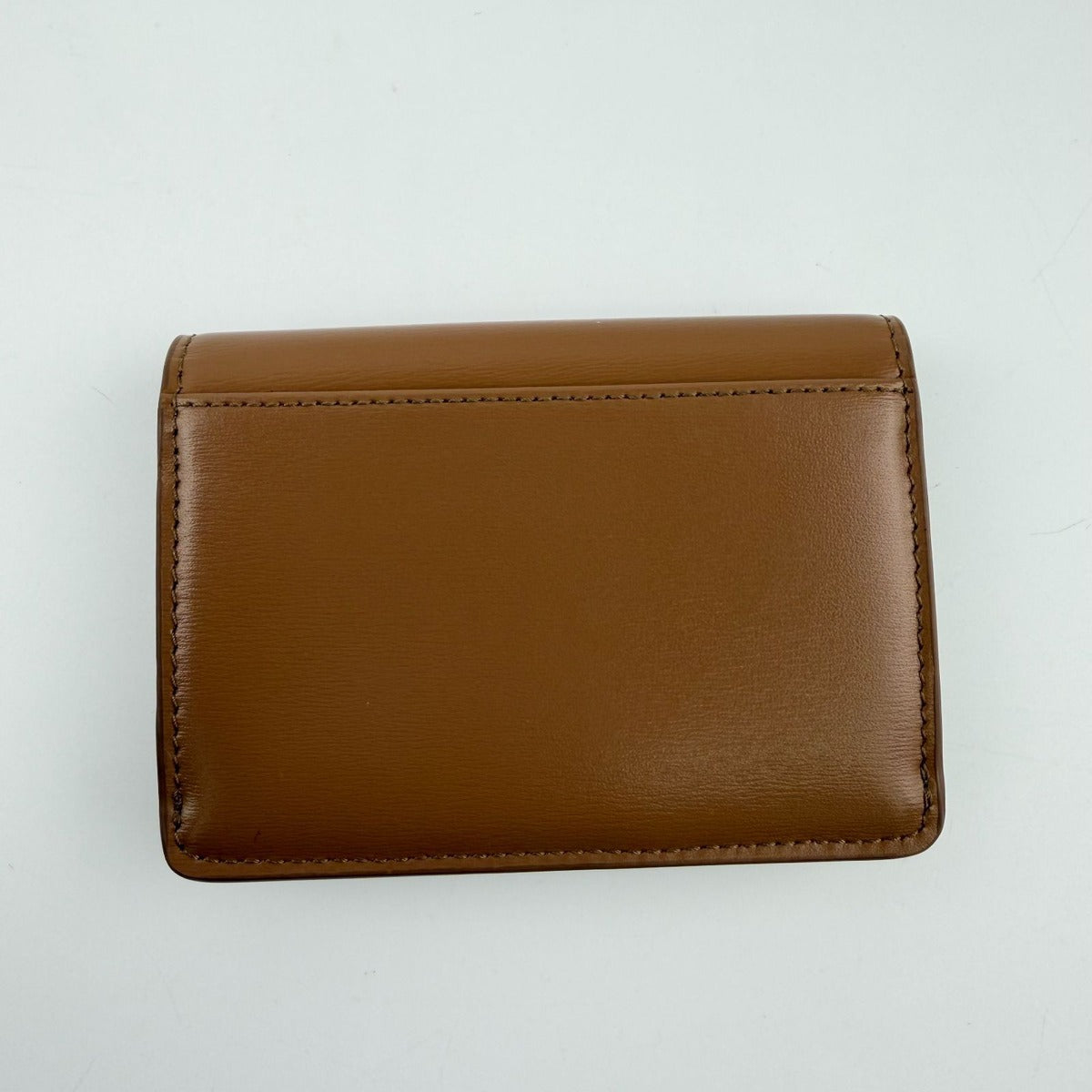 Celine Triomphe Card Holder Brown Leather Vintage — view 3