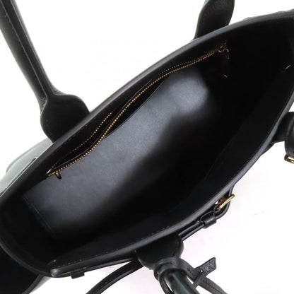 Celine 19987 Conti Bag Grained Calfskin Supple With Logo Padlock With Key Black