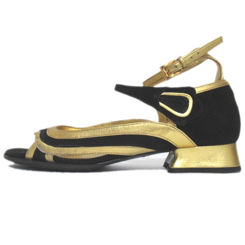 Prada Suede Leather Ankle Strap Sandals Size 36 Equivalent To 23cm (9.06in)