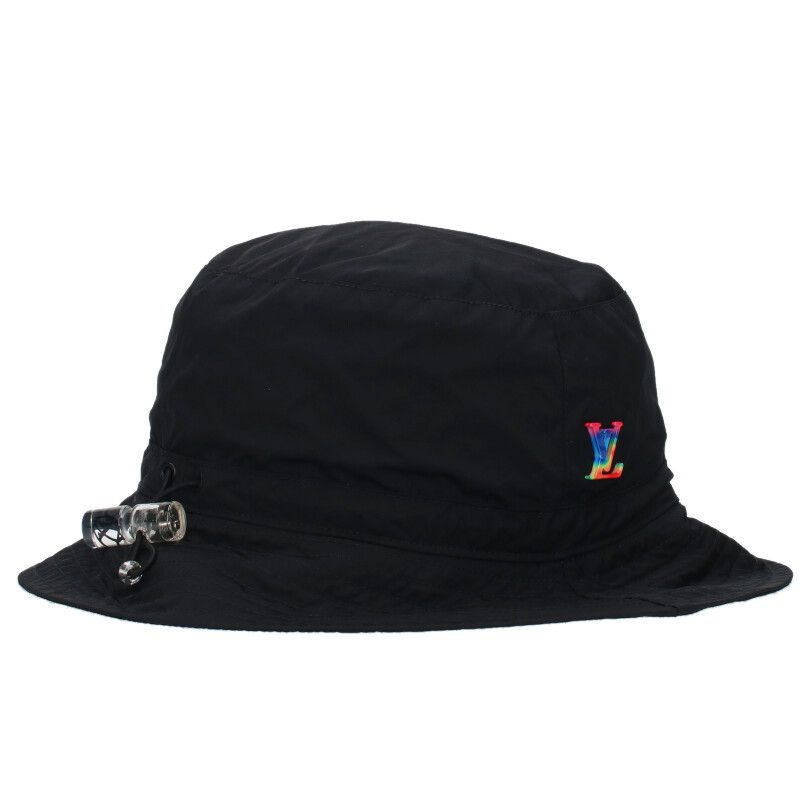 Louis Vuitton Mp2552 Rainbow Logo Nylon Bucket Hat Men's