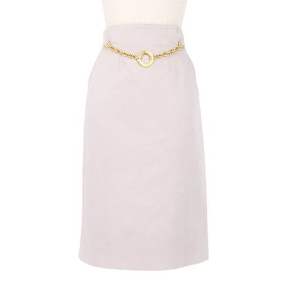 Vintage Celine Skirt Trapezoid Skirt Knee Length Logo Che